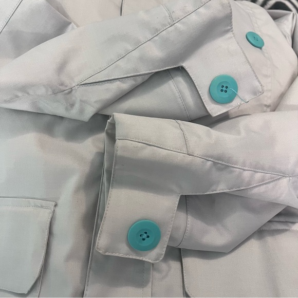 Special Blend Women's Liberty Snowboard Jacket Size Medium Cream Yellow Teal - Picture 13 of 16